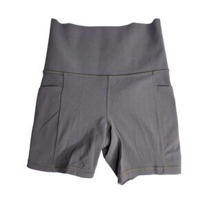 Athleta Salutation Stash 5" Shorts XXS Nylon Spandex Gray